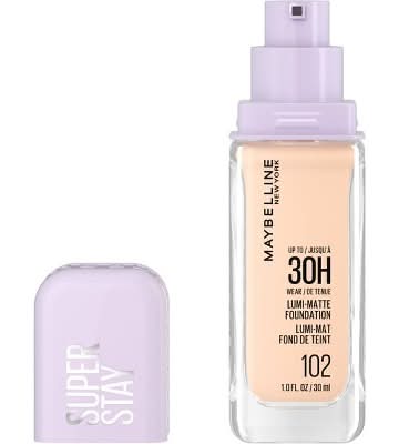 Maybelline Up To 30 Hour Wear Lumi Matte Foundation, 102 (1 fl oz)