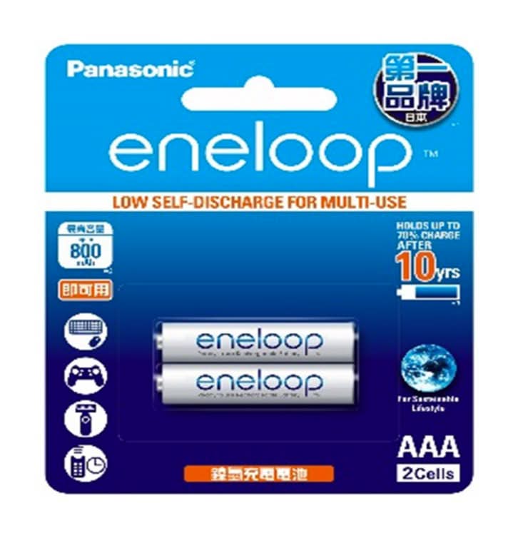 #195260 Panasonic eneloop充電電池4號2入 BK-4MCCE2BTW