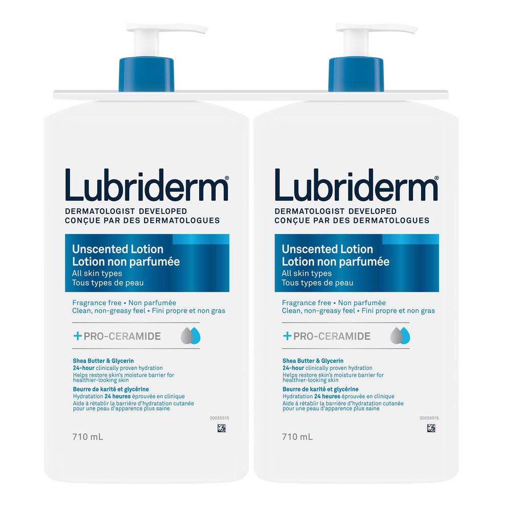 Lubriderm - Lotion Non Parfumée, 2 X 710 Ml