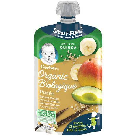 Gerber Banana Mango Avocado Vanilla & Quinoa Purée (90 g)