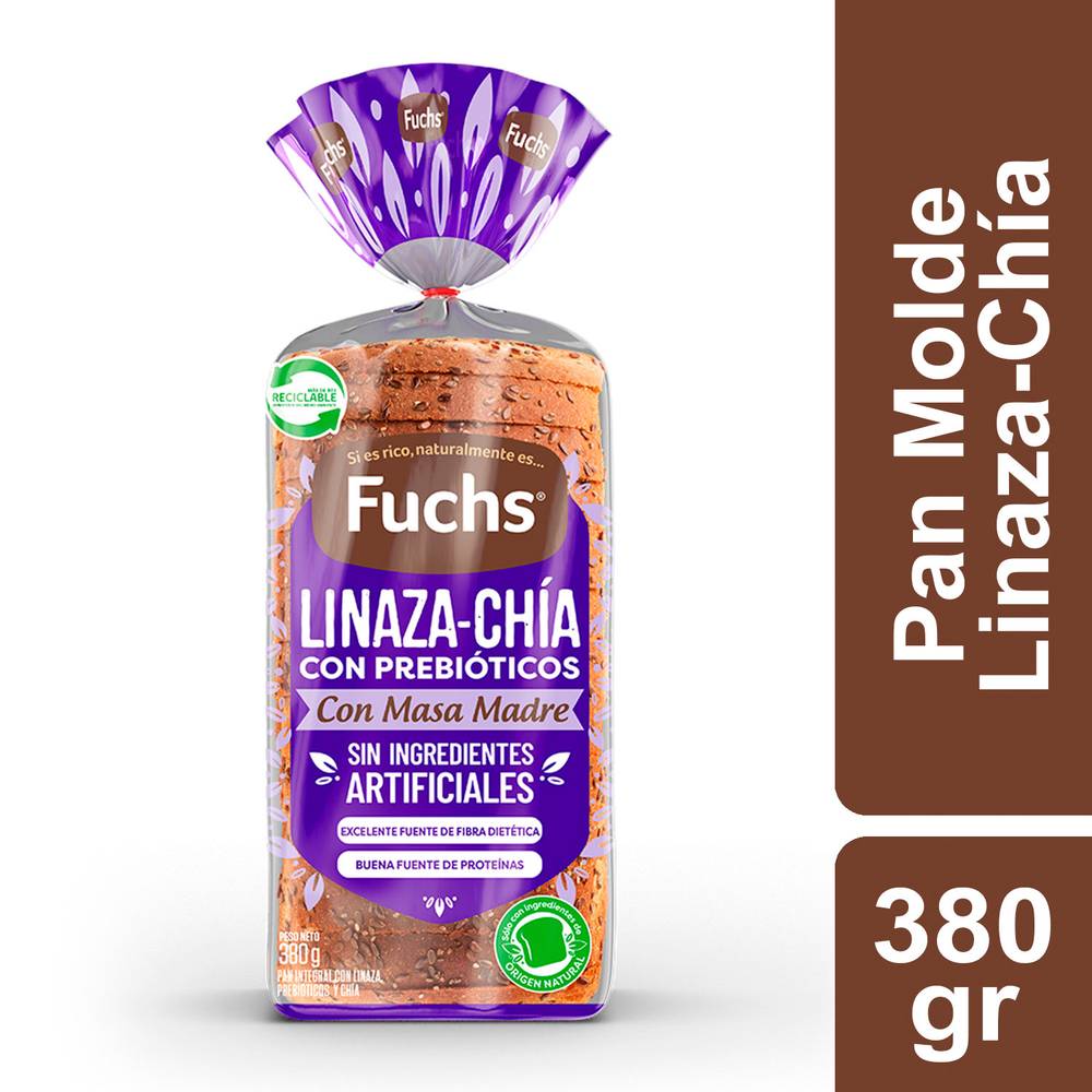 Fuchs pan de molde linaza chía (bolsa 380 g)