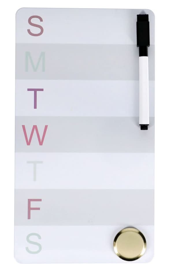 Jot Weekly Magnetic Dry Erase Board Set