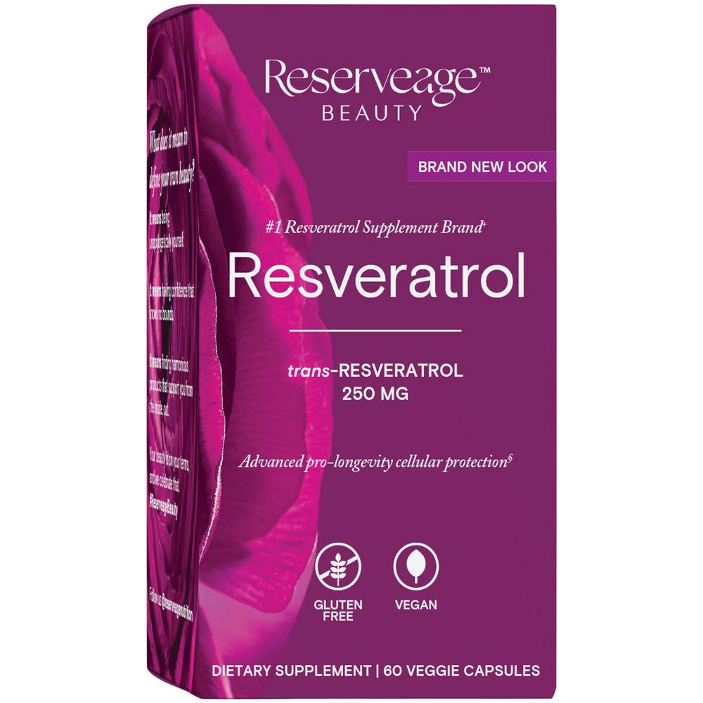 Resveratrol With Active Trans-Resveratrol - 250 Mg (60 Vegetarian Capsules)