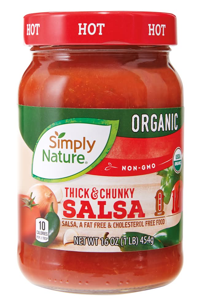 Simply Nature Organic Salsa Hot (16 oz)