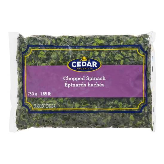 Cedar · Chopped spinach - Epinards Hachés