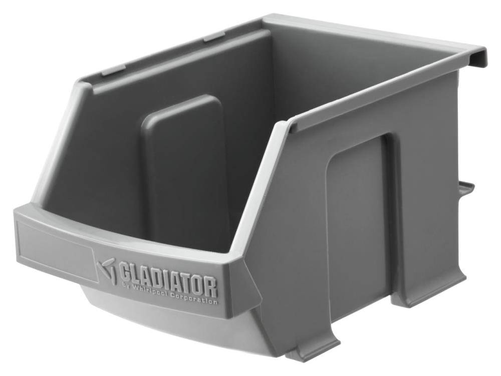 Gladiator Small Item Bins 3-Piece 4.37-in Smoke Plastic Multipurpose Bin | GAWESB3PGC