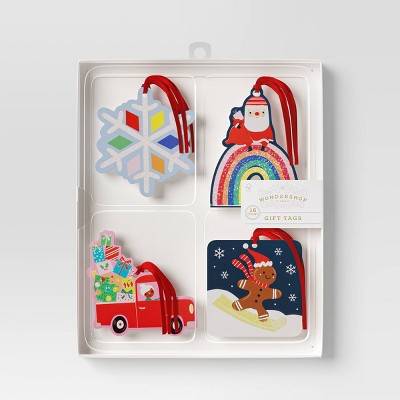 Wondershop Club Colorful Christmas Gift Tag (16 ct)