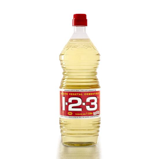 1-2-3 Aceite vegetal comestible