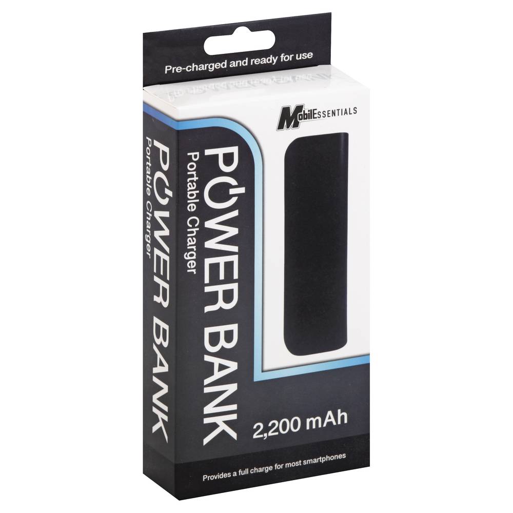 MobileEssential Power Bank 2,200 Mah Portable Charger