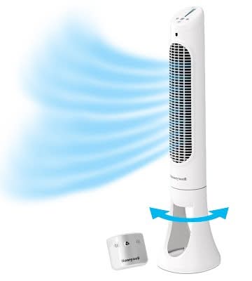 Honeywell Quiet Set Whole Room Tower Fan, White