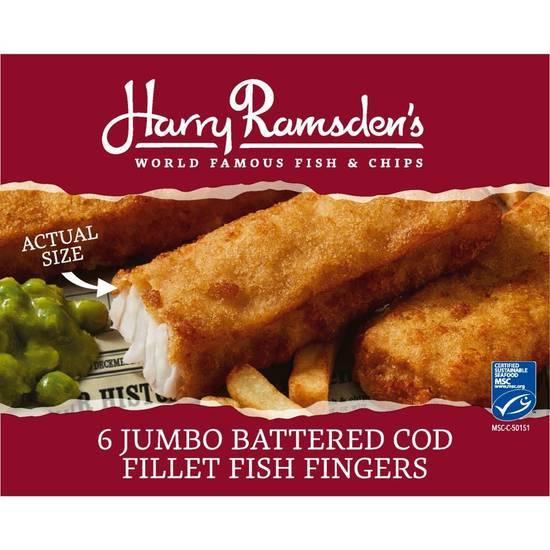 Harry Ramsdens 6Pk Cod Fish Fingers