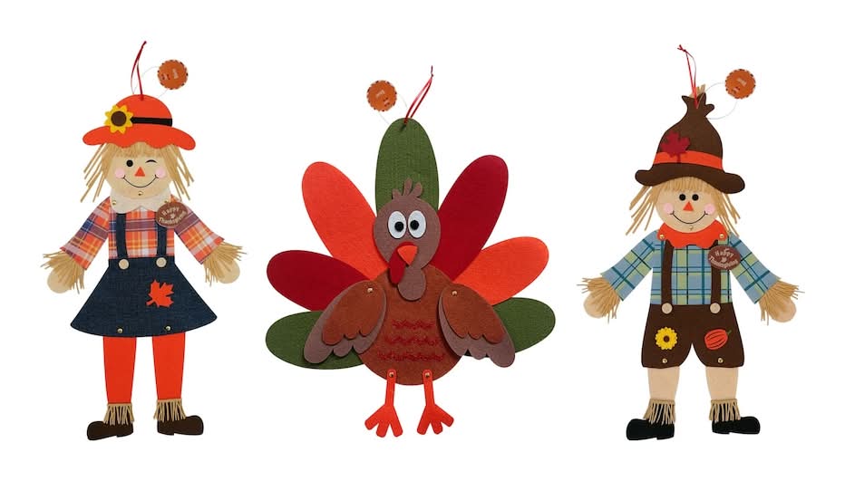 Seasonal Collection Harvest-themed Felt Decor, Assorted Designs.