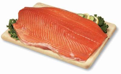 Seafood Counter Fish Salmon Sockeye Fillet Seasoned With Cedar Plank Previously Frozen - 1.00 Lb