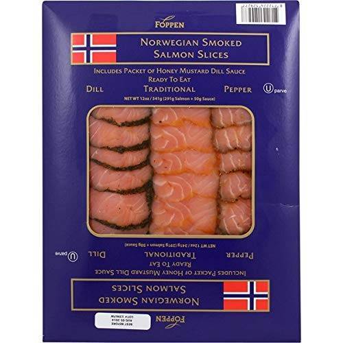 Foppen Smoked Norwegian Salmon Slices (12 oz)