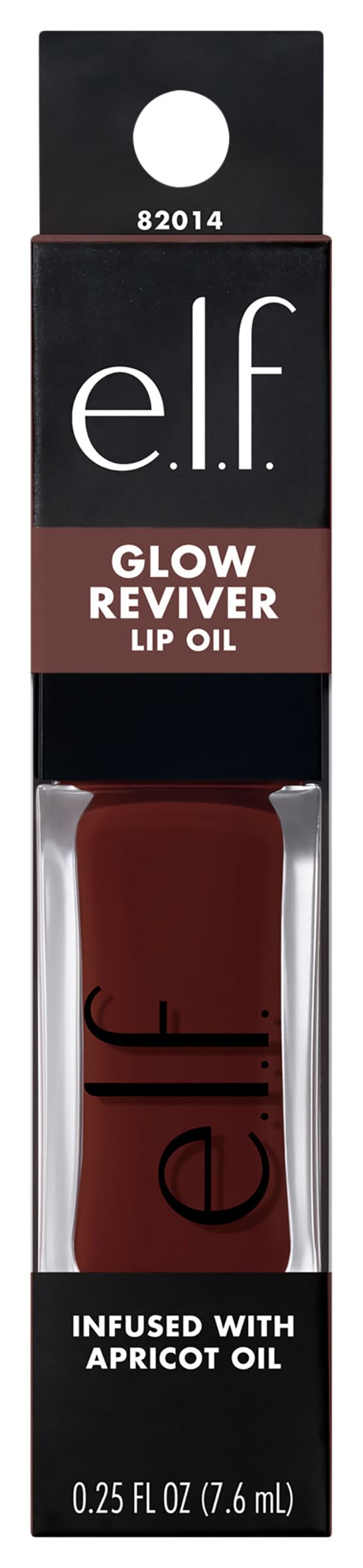 e.l.f. Glow Reviver Lip Oil, Hot As Fudge (0.25 fl oz)