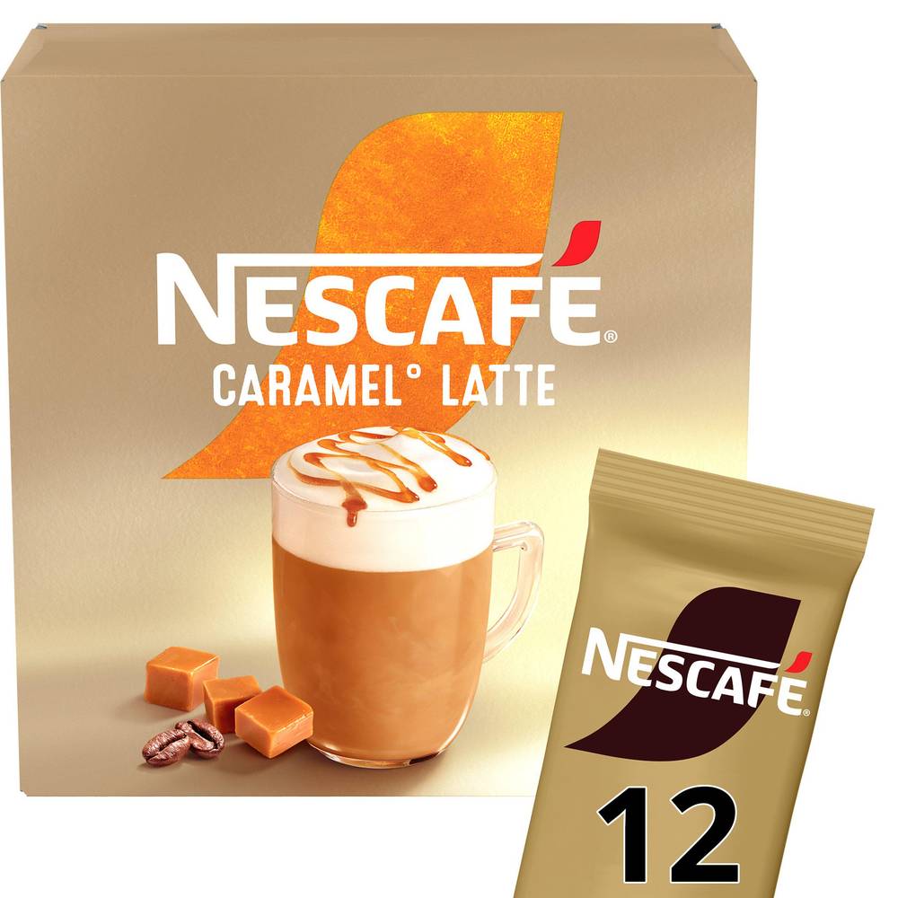 Nescafé Instant Coffee Sachets (12 ct) (Caramel Latte)