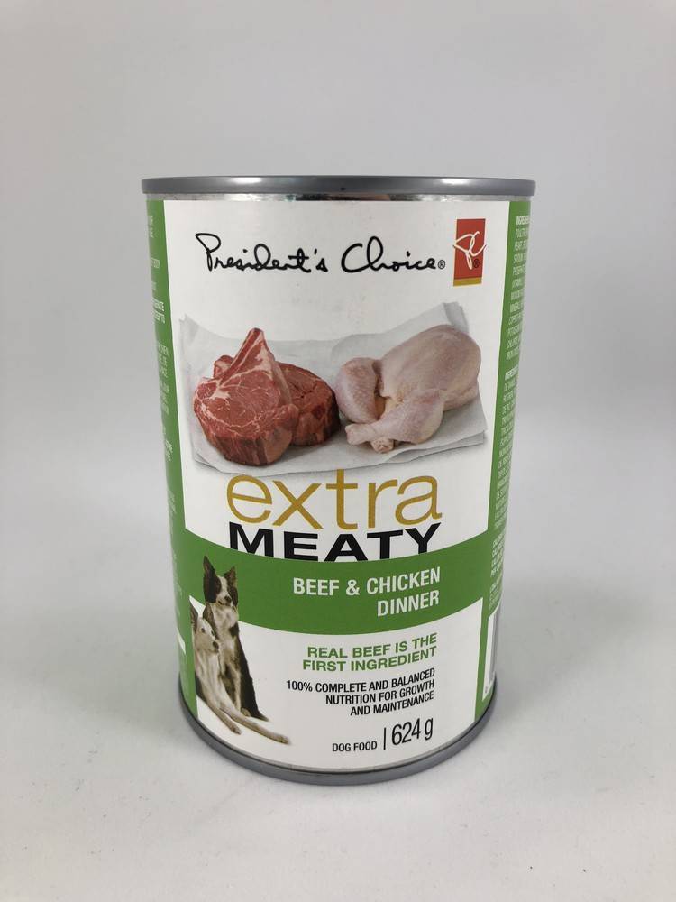 President's choice extra meaty dog food best sale