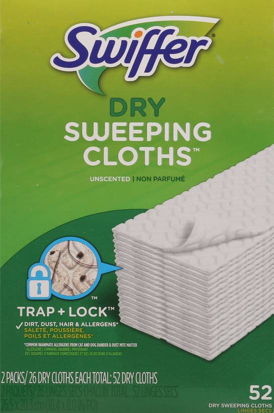 Swiffer Unscented Dry Sweeping Cloths (52 ct )