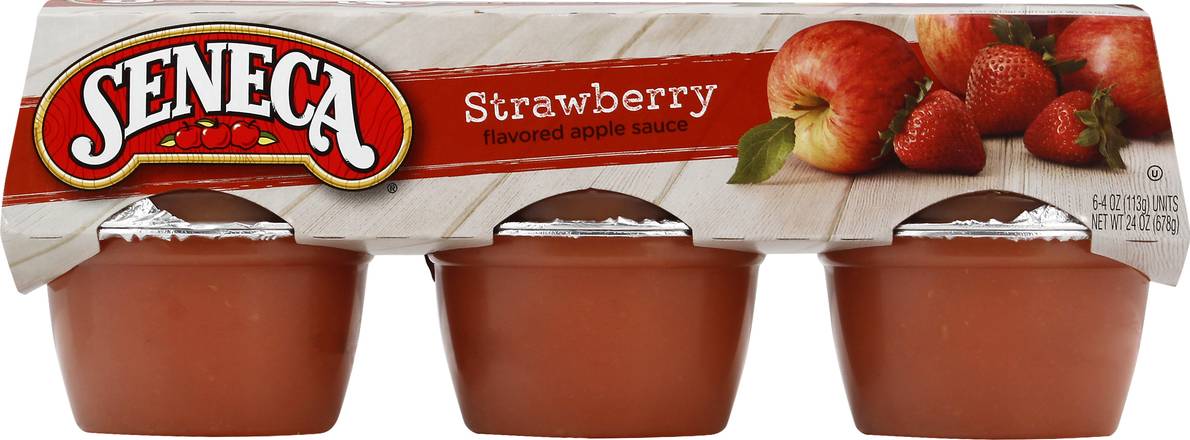 Seneca Strawberry Flavored Apple Sauce (6 ct)