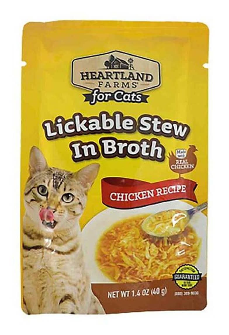 Heartland Farms Lickable Stew in Broth Chicken Recipe For Cat Food (1.4 oz)