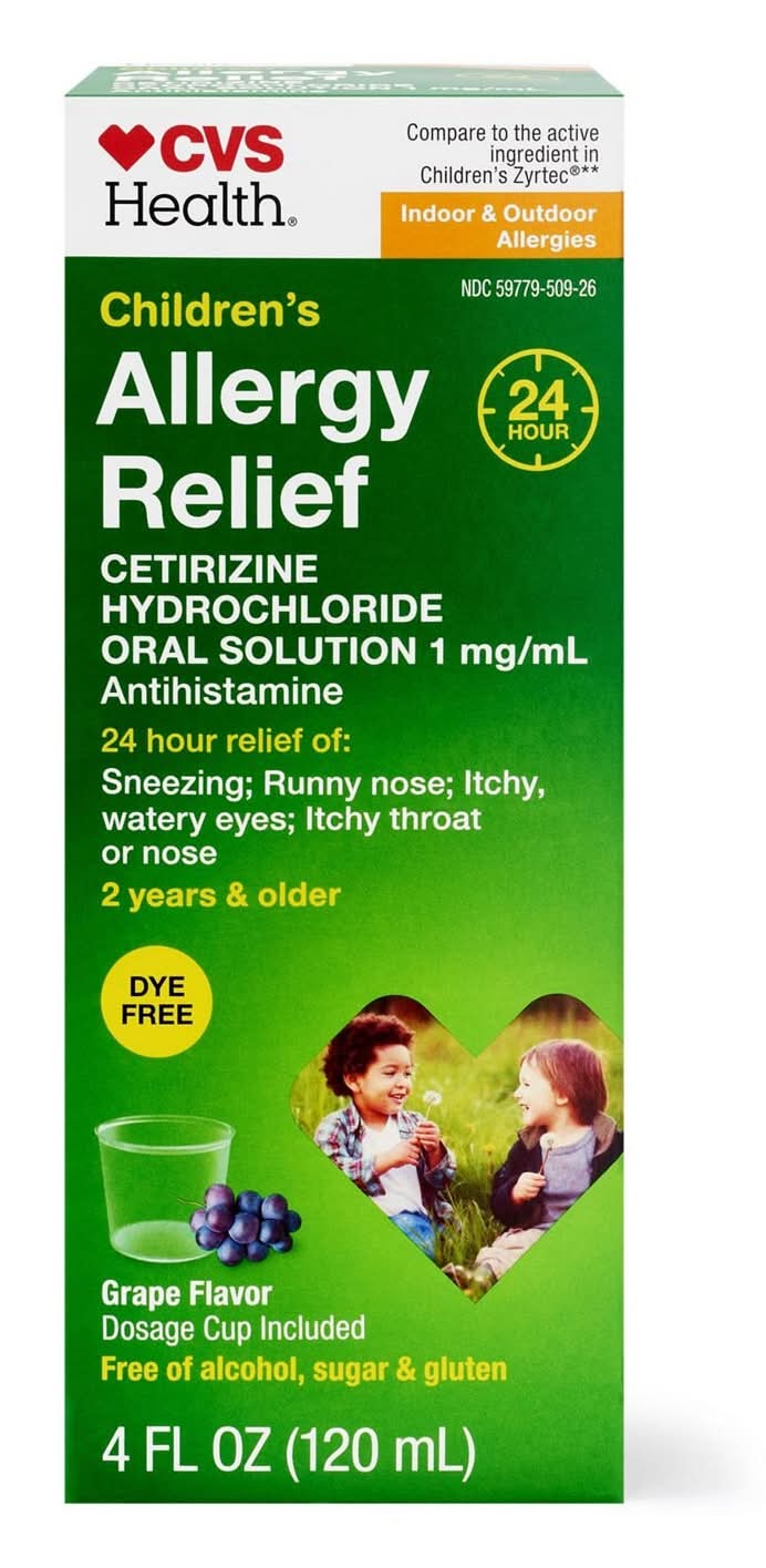 CVS Health Children's Bubble Gum Flavor Allergy Relief (4 fl oz)