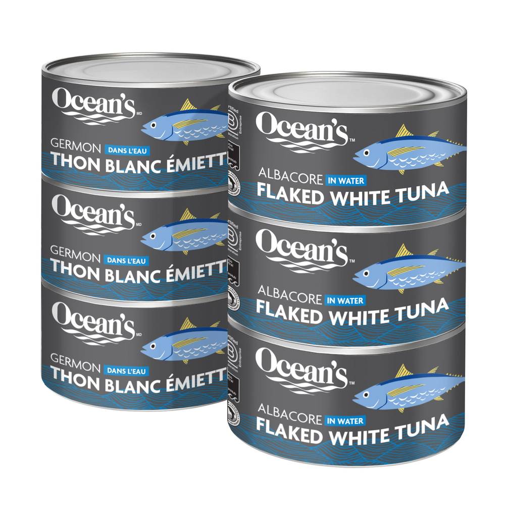 Ocean’S Flaked White Albacore Tuna, 6 × 184 G