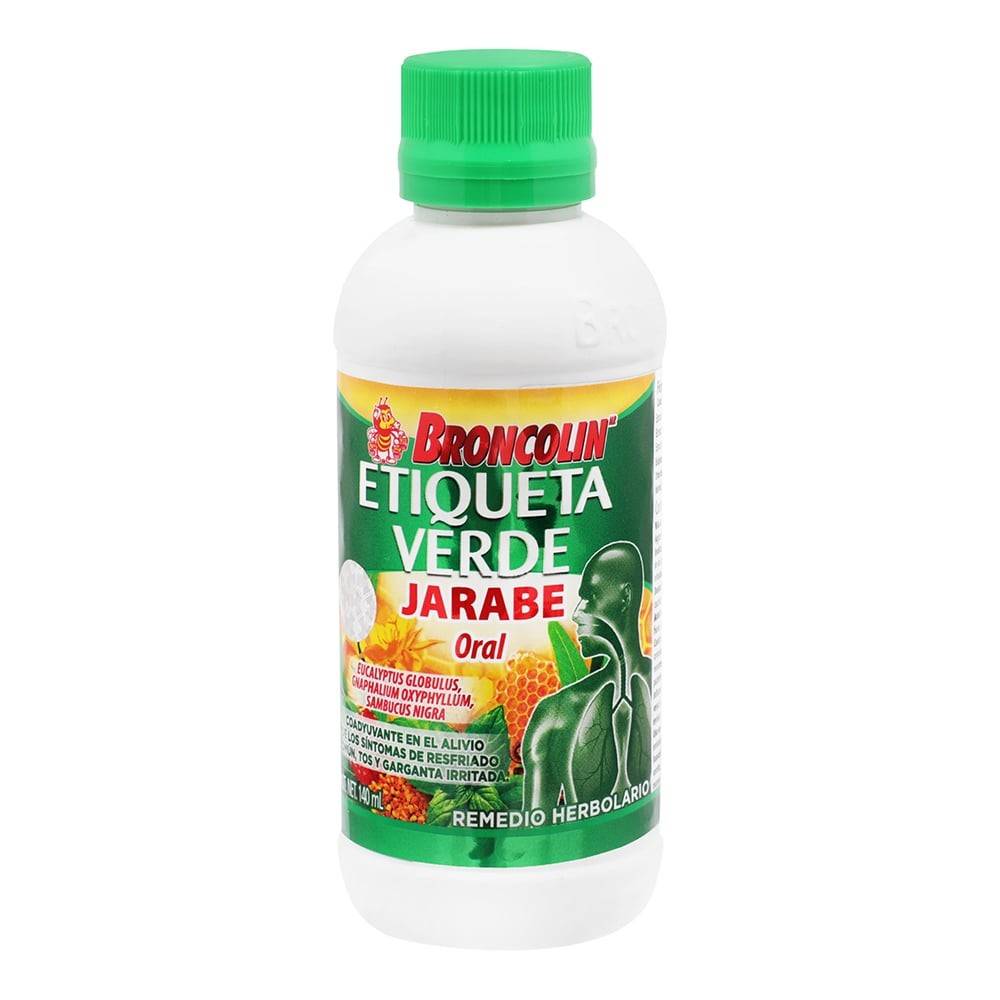 Broncolin jarabe etiqueta verde (140 ml)