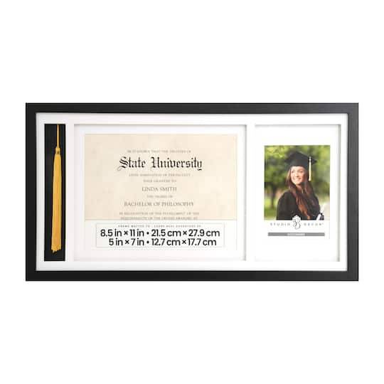 Black Graduation Certificate, Tassel & 5" X 7" Frame By Studio Decor