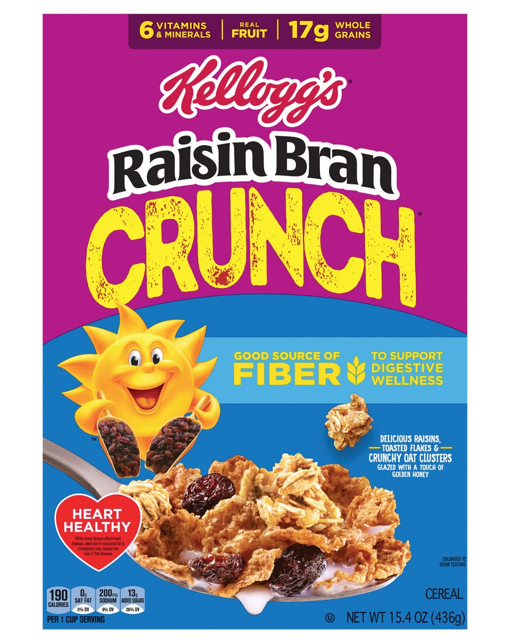 Raisin Nut Bran Original Crunch Breakfast Cereal (15.4 oz)