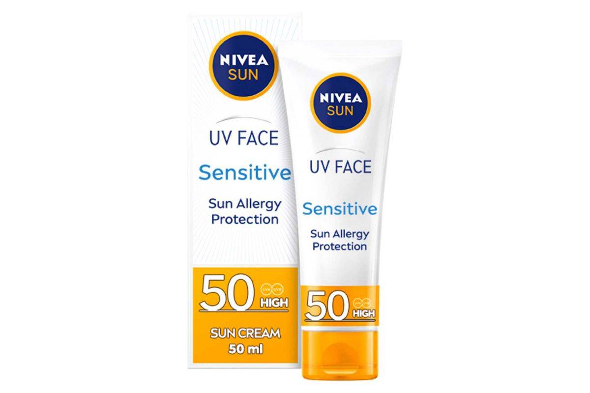 NIVEA SUN UV Face Sensitive Sun Cream SPF50 50ml