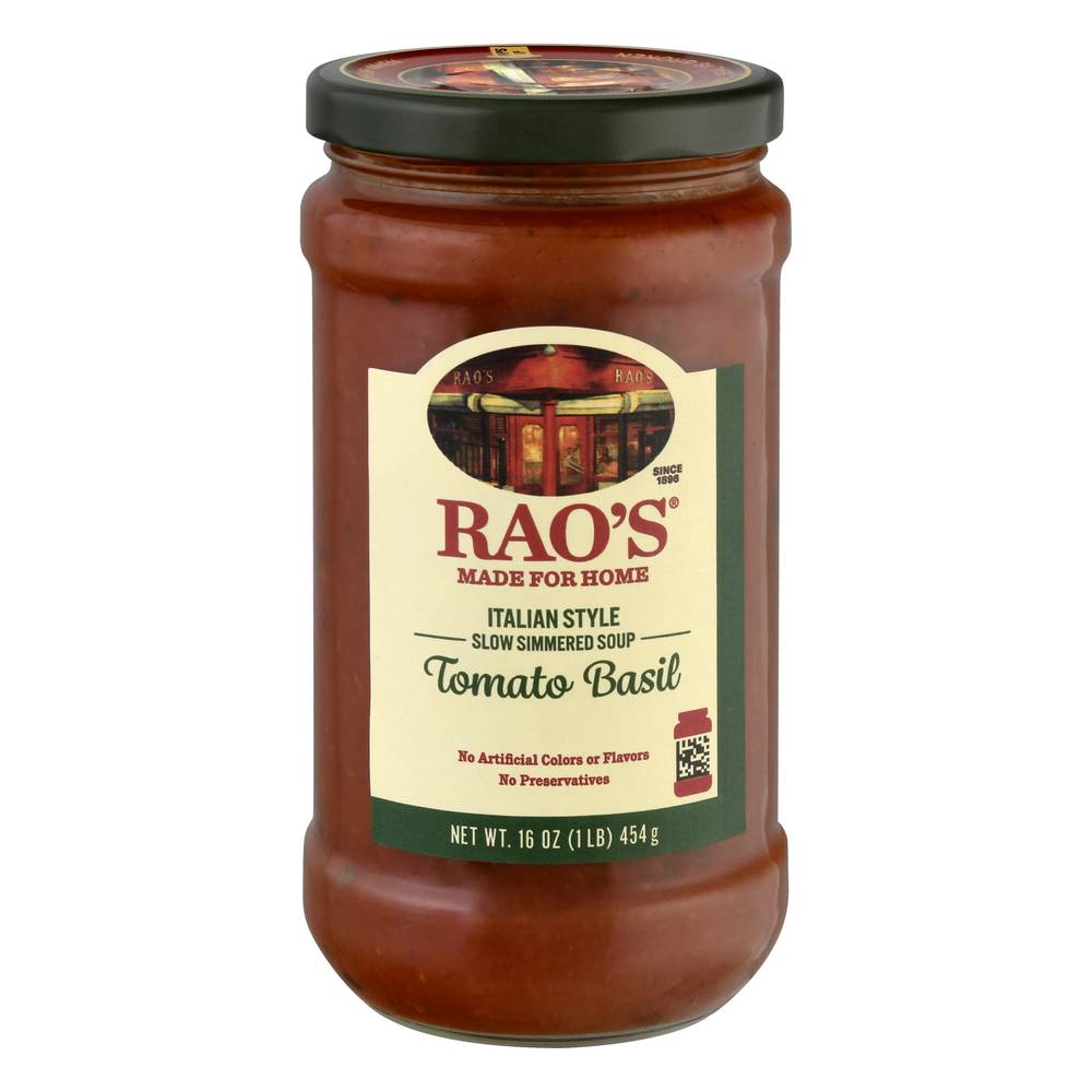 Rao's Homemade Tomato Basil Slow Simmered Soup (16 oz)