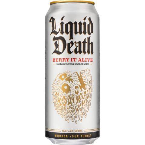 Liquid Death Sparkling Water Berry It Alive 16.9oz