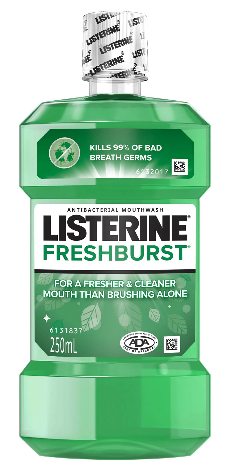 Listerine Antibacterial Mouthwash, Freshburst (250mL)