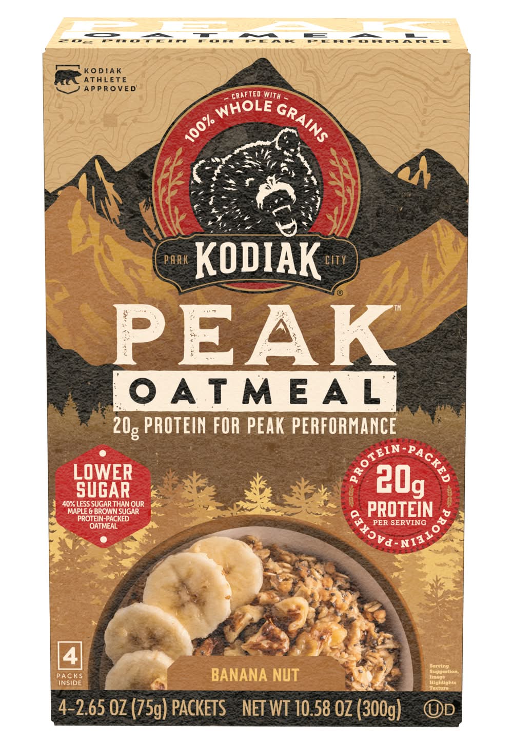 Kodiak Peak Banana Nut Oatmeal (2.65 oz, 4 ct)