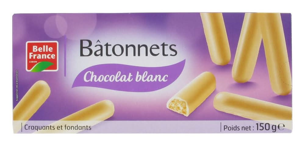 Belle France - Bâtonnets de chocolat blanc (150g)
