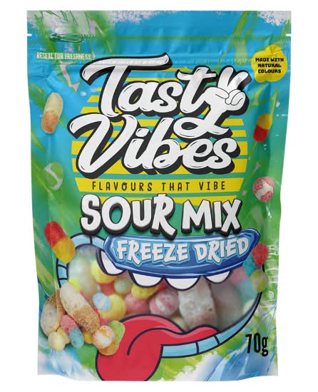 Tasty Vibes Freeze Dried Candy Sour Mix (70g)