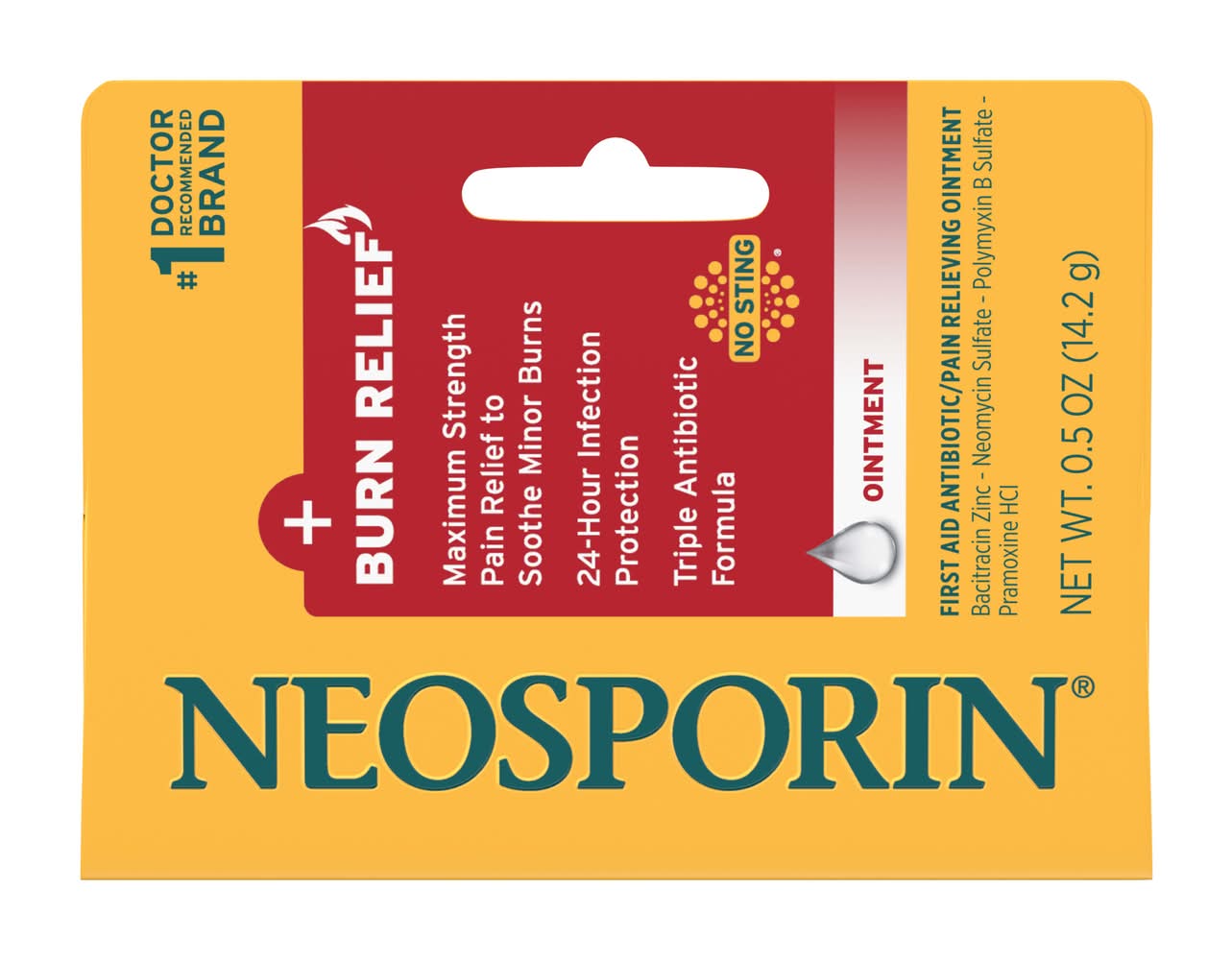 Neosporin Burn Pain Relief Ointment (0.5 oz)