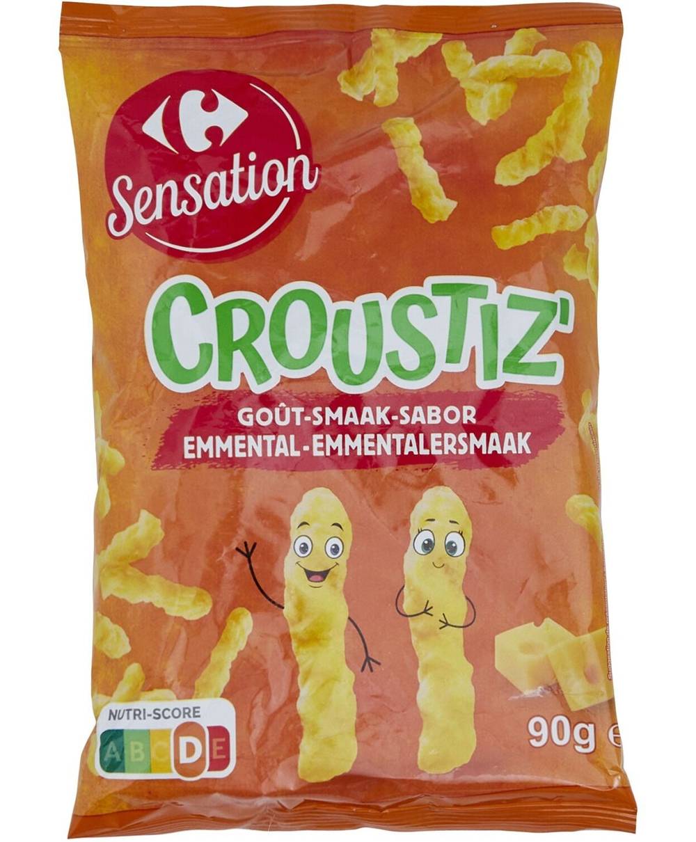 Carrefour Sensation - Biscuits apéritif crousti'z emmental (90g)