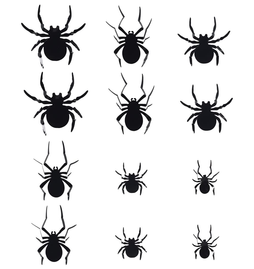 Haunted Living Lighted Spiders 12-Pack Halloween Decoration
