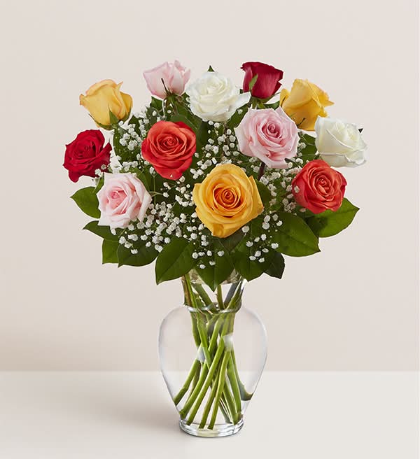 1800Flowers - One Dozen Assorted Roses