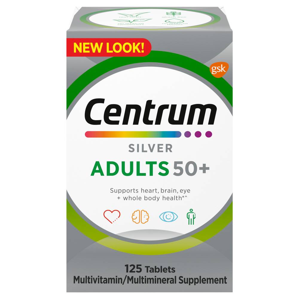 Centrum Silver Multivitamin Adults 50+ Supplement (125 ct)