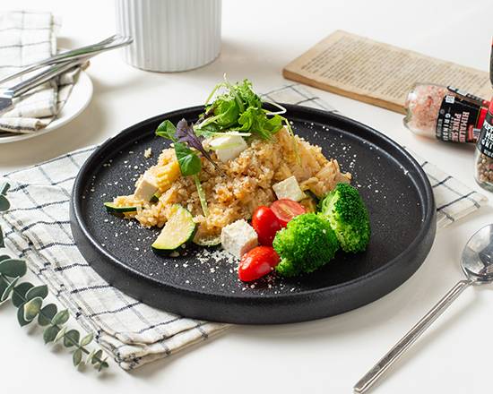 金沙豆腐燉飯 Salted Egg Yolk Tofu Risotto