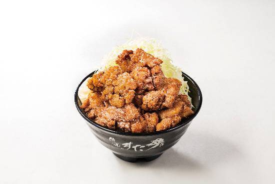 ミニ鬼盛り唐揚げ丼【6個】 Mini Demon Size Fried Chicken Rice Bowl (6 Pieces)