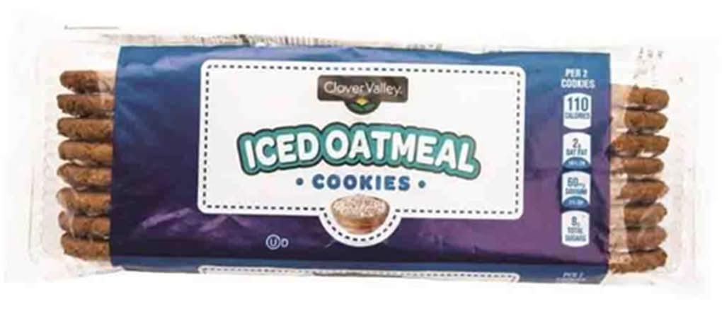 Clover Valley Iced Oatmeal Cookies 12 Oz