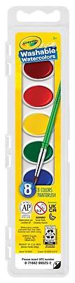 Crayola Washable Watercolors, Assorted (53-0525)