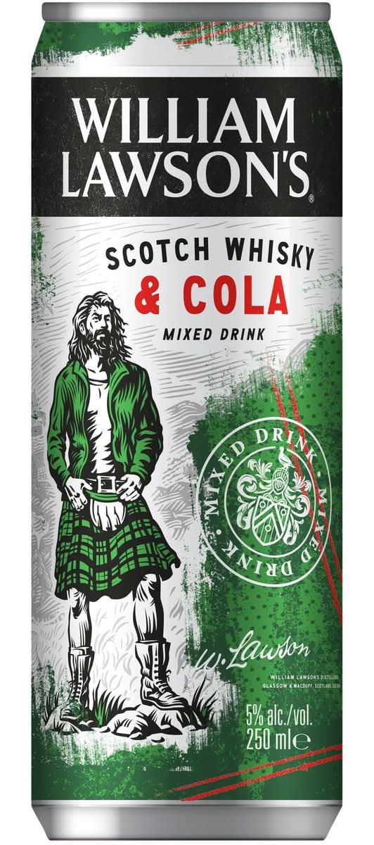 WILLIAM LAWSON''S Whisky & Cola 25cl 5%
