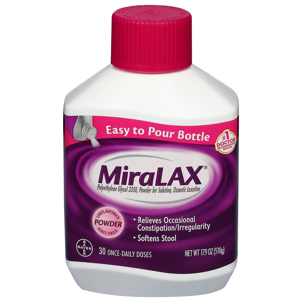 MiraLAX Polyethylene Glycol Laxative Powder (1.12 lbs)