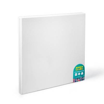 2pk 12"x12" Stretched Canvas White - Mondo Llama™