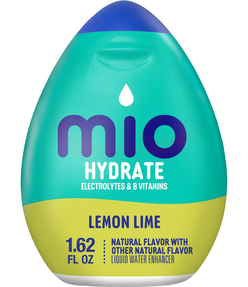 MiO Hydrate Electrolytes & Vitamins Liquid Water Enhancer, Lemon Lime (1.62 fl oz)