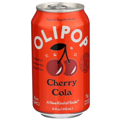 Olipop Cherry Cola Prebiotic Sparkling Tonic